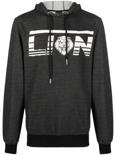 Billionaire Cars Racing cotton-blend hoodie Black W20CMJB1956BTE013N
