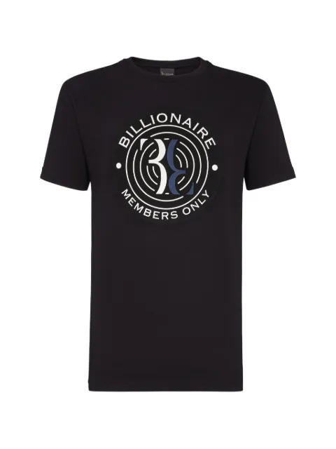 Billionaire logo-print crew-neck T-shirt Black I19CMTK3173BTE014N