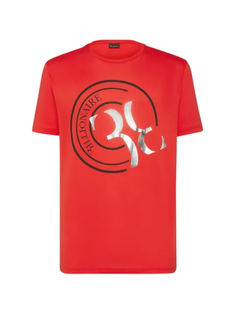 Billionaire Double B logo-print T-shirt Red B20CMTK4216BTE014N
