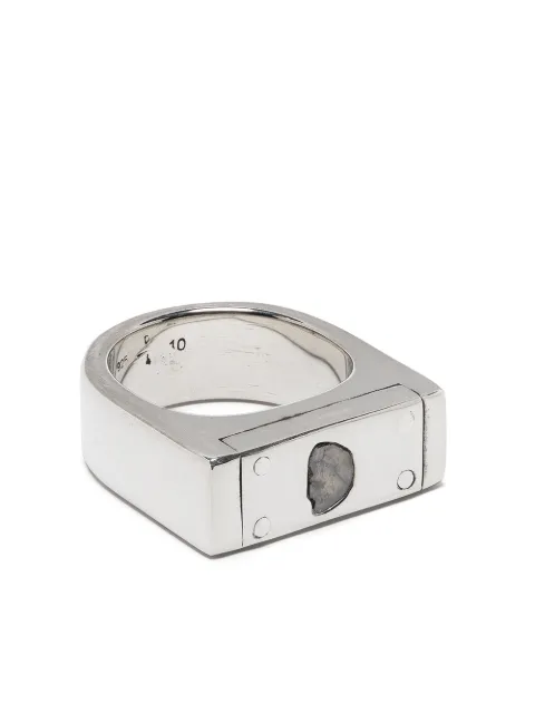 Parts of Four 9mm plate ring Silver 161413PADIA