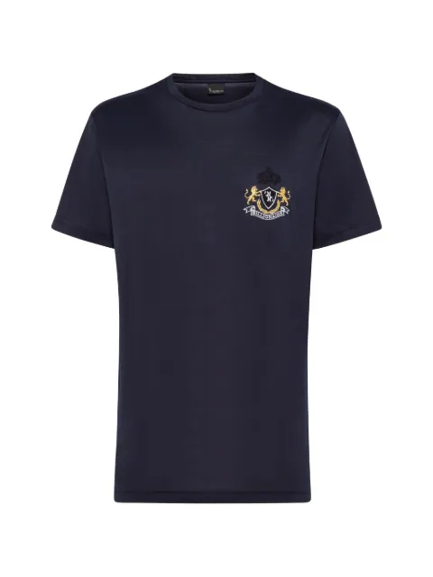 Billionaire logo patch T-shirt Blue W19CMTK3421BTE014N