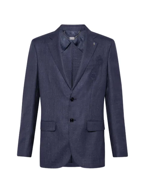 Billionaire Crest single-breasted blazer Blue I19CMRF0782BTE004N
