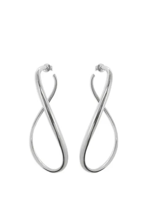 Dinny Hall Wave XL hoop earrings Silver E57SS