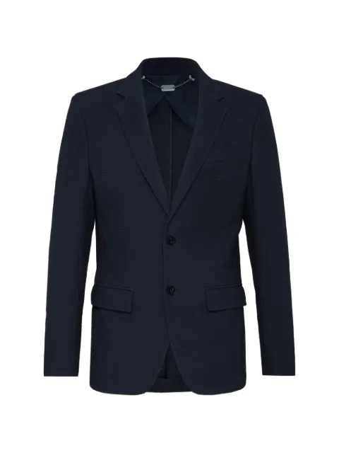 Billionaire Crest single-breasted blazer Blue I19CMRF0787BTE004N
