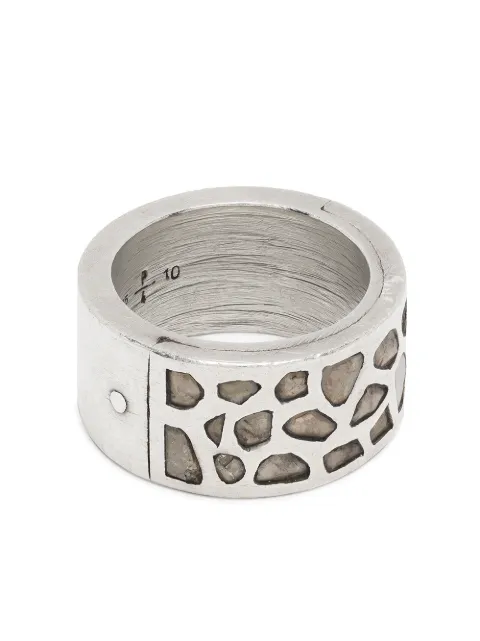 Parts of Four 12mm sistema ring Silver 180111MADIA