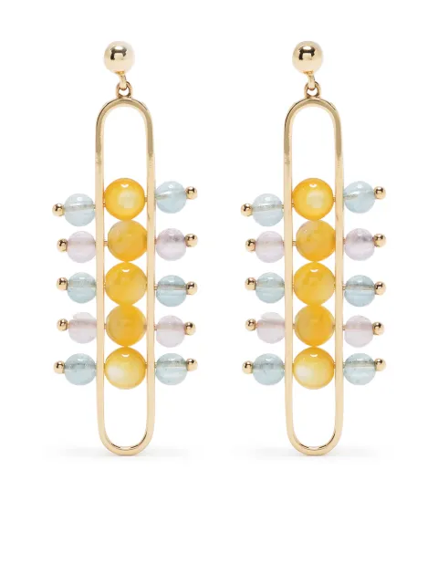 ZEEMOU ZENG 18kt yellow gold Impressionists Dangle earrings Gold IMPRESSIONISTSDANGLEEARRINGCHROME