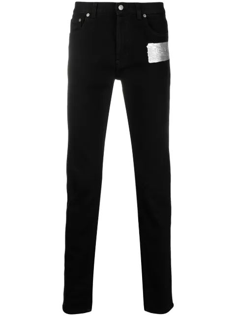 Givenchy logo brushstroke slim jeans Black BM50S45015