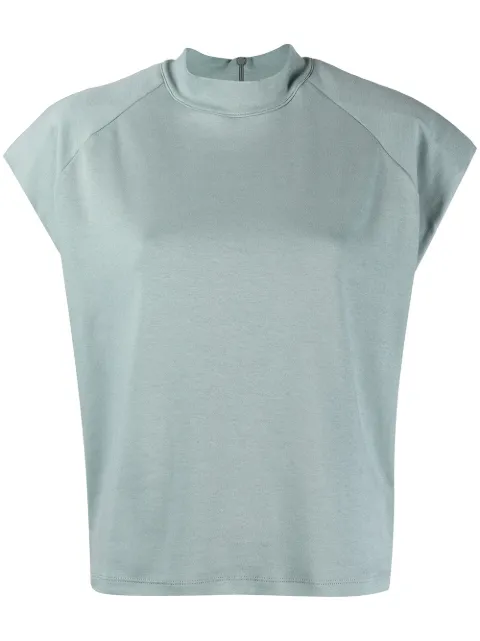 REMAIN mock neck T-shirt Blue RM068
