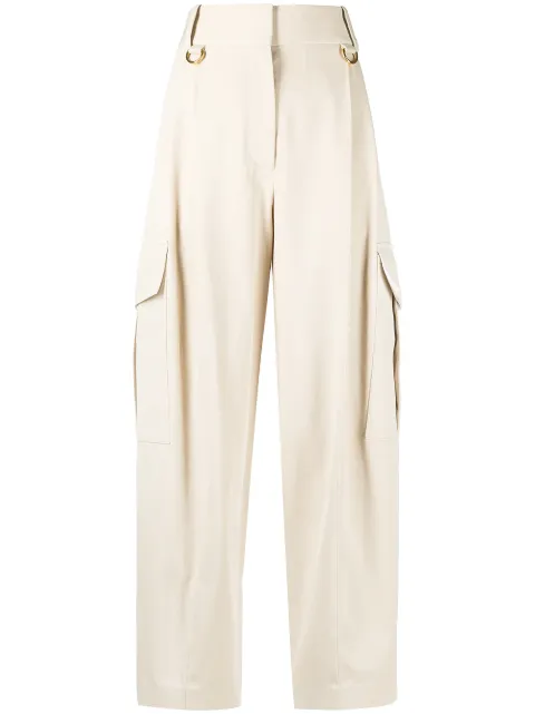 Givenchy cargo-style straight-leg trousers Neutrals BW50NA11QN
