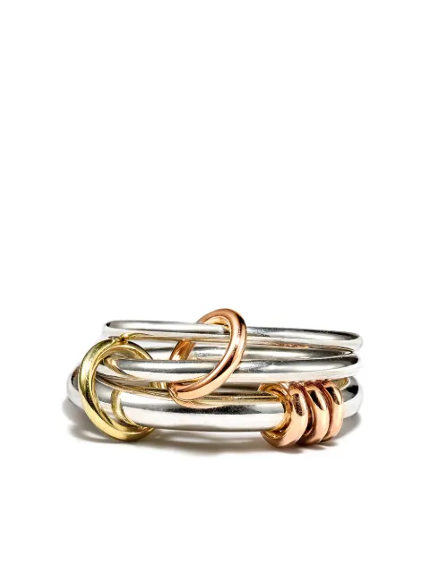 Spinelli Kilcollin 18kt rose gold Orion linked ring Silver G3ORI