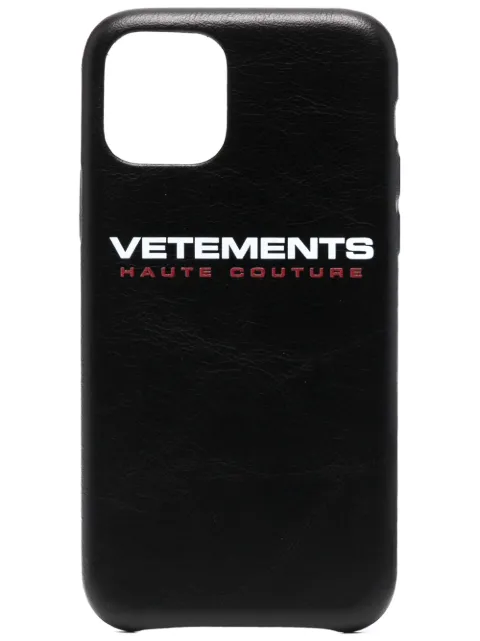 VETEMENTS logo-print iPhone 11 Pro Black UE51SA400B