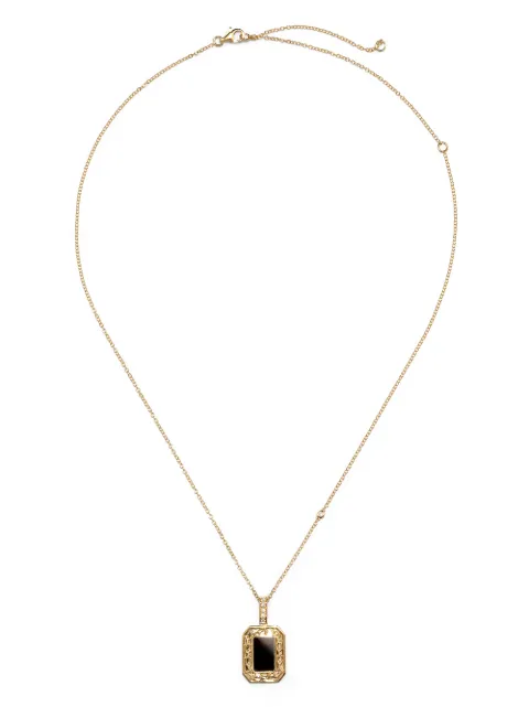 SHAY 18K yellow gold diamond and onyx pendant necklace Gold SMN11YG18