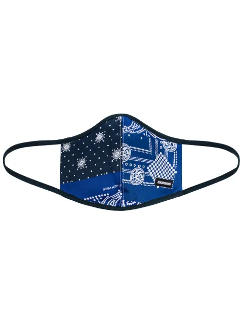 Neighborhood two-tone face mask Blue 211AQNHAC02