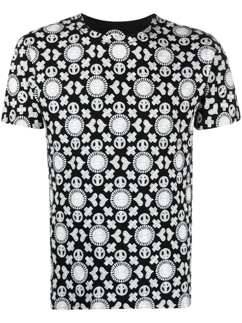 10 CORSO COMO graphic print short-sleeved T-shirt Black CCTSECO1002