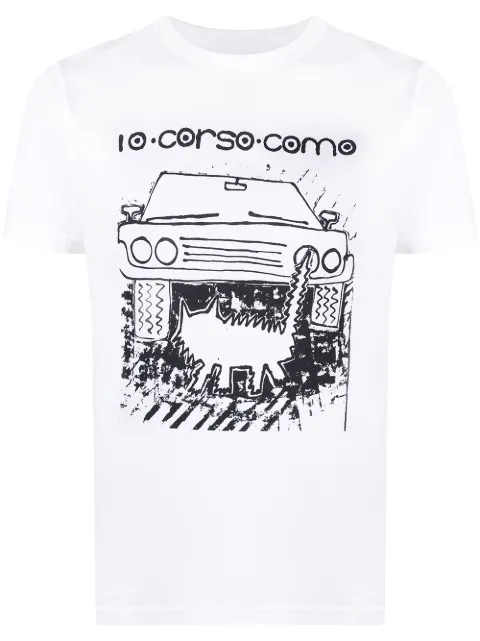 10 CORSO COMO graphic print short-sleeved T-shirt White CCTS17