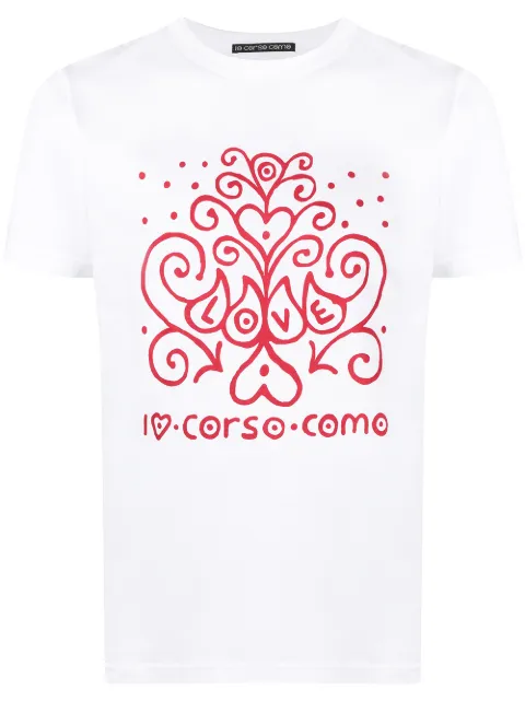 10 CORSO COMO logo-print short-sleeved T-shirt White CCTS7003