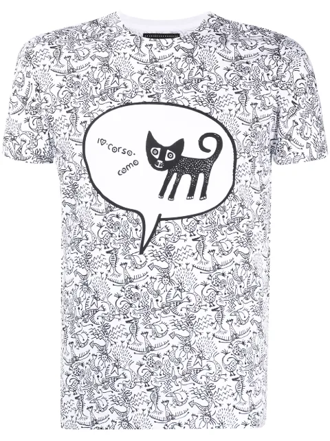 10 CORSO COMO graphic print short-sleeved T-shirt White CCTSG5001