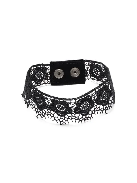 Manokhi lace choker necklace Black SS21A361MANO116LACE2