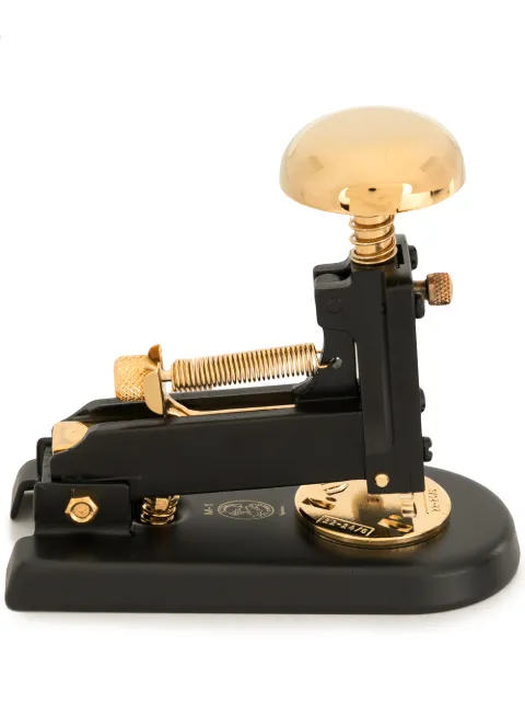 El Casco 18 karat gold desk stapler Black 1001LNC