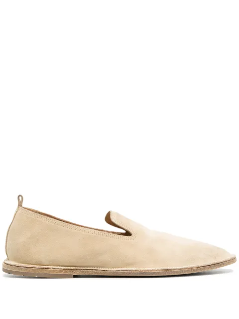 Marsèll Strasacco round-toe suede loafers Neutrals MW4285141