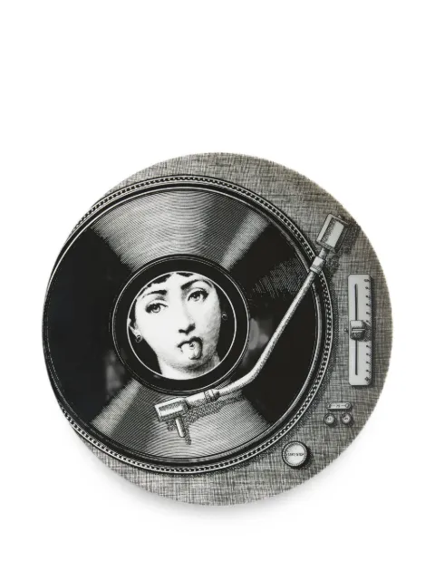 Fornasetti Tema e Variazioni n.370 decorative plate Black PTV370X