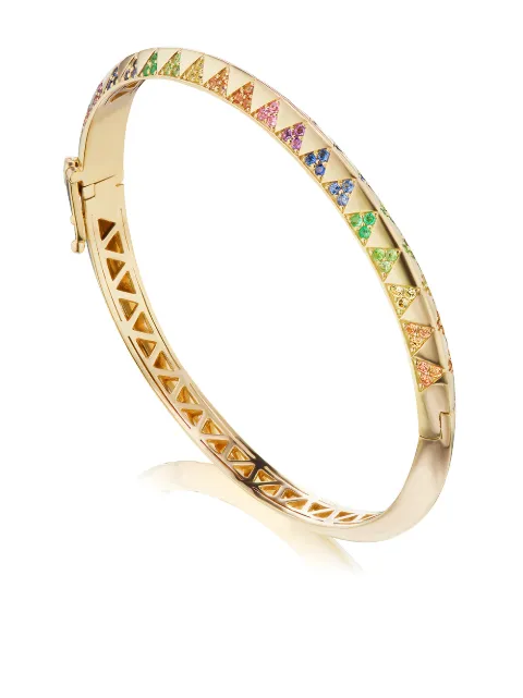 Harwell Godfrey 18kt yellow gold Talisman rainbow sapphire bracelet Gold HGB6
