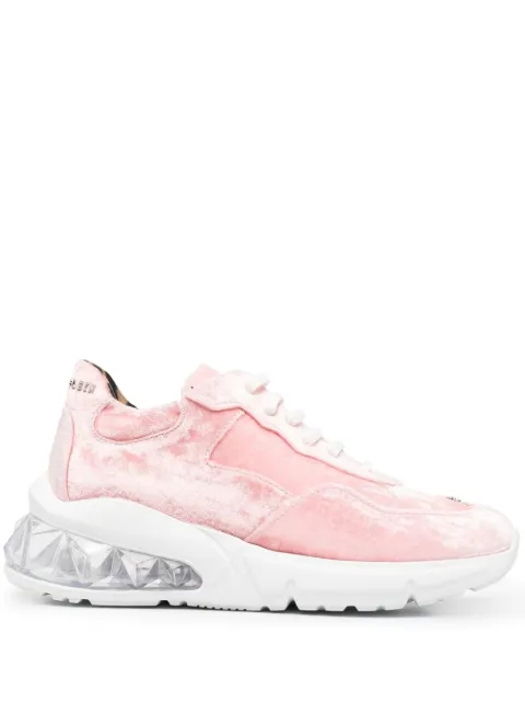 Philipp Plein velvet low-top sneakers Pink PAASWSC1909PTE086N
