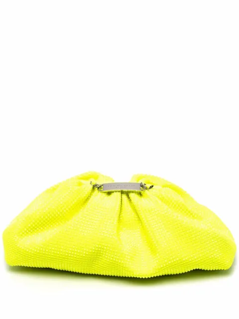 Philipp Plein Mini Pillow embellished clutch bag Yellow PAAAWBB0550PCO058N