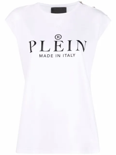 Philipp Plein SS logo-print T-shirt White PAACWTK2187PJY002N
