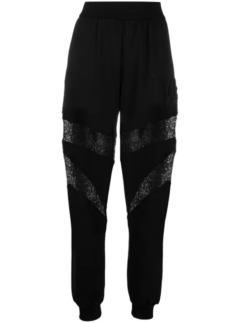 Philipp Plein lace panels joggings Black PAACWJT1389PJO002N