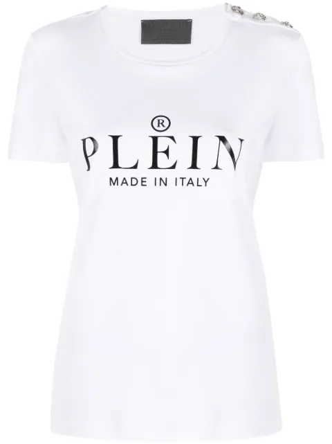 Philipp Plein logo-print T-shirt White PAACWTK2185PJY002N