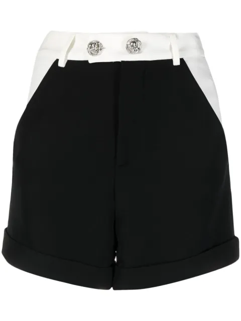 Philipp Plein Cady two-tone short shorts Black PAACWRT0907PTE003N