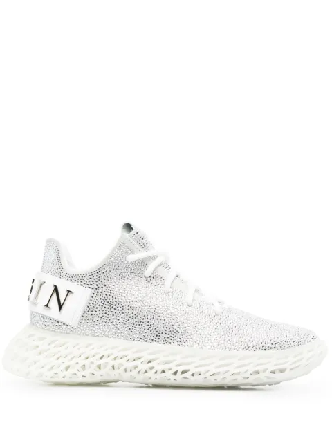 Philipp Plein Skeleton Runner embellished sneakers Silver PAASWSC2069PCO058N