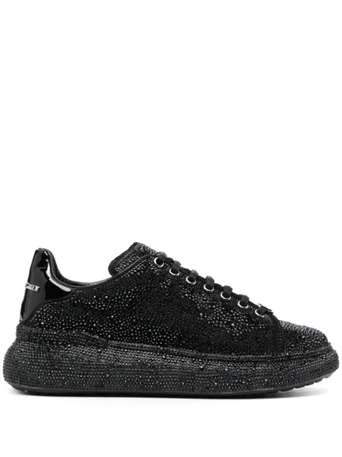 Philipp Plein crystal-embellished low-top sneakers Black PAASWSC2082PCO058N