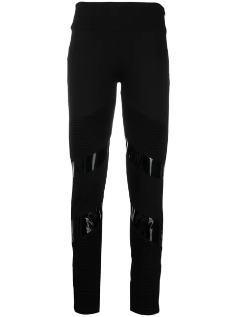 Philipp Plein Iconic biker jogging leggings Black PAACWJT1356PJO002N