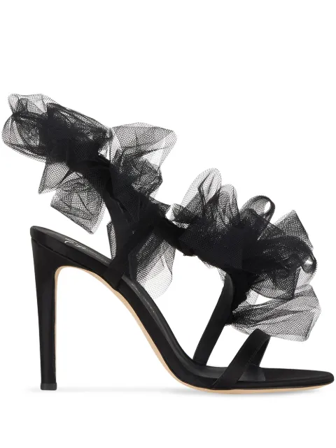 Giuseppe Zanotti 105mm Nausica sandals Black E100035001