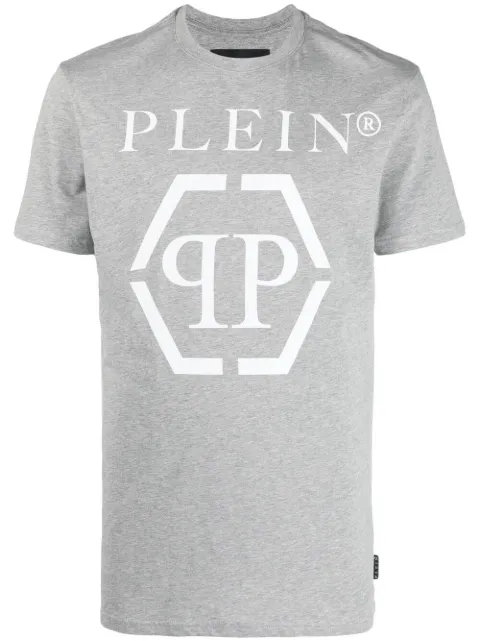 Philipp Plein SS Hexagon cotton T-shirt Grey PAACMTK5124PJY002N