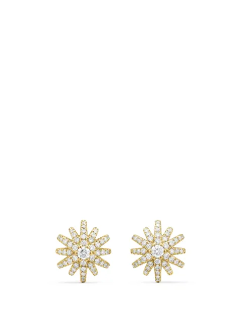 David Yurman 18kt yellow gold Starburst diamond stud earrings (11.7mm) Gold E14839D88ADI