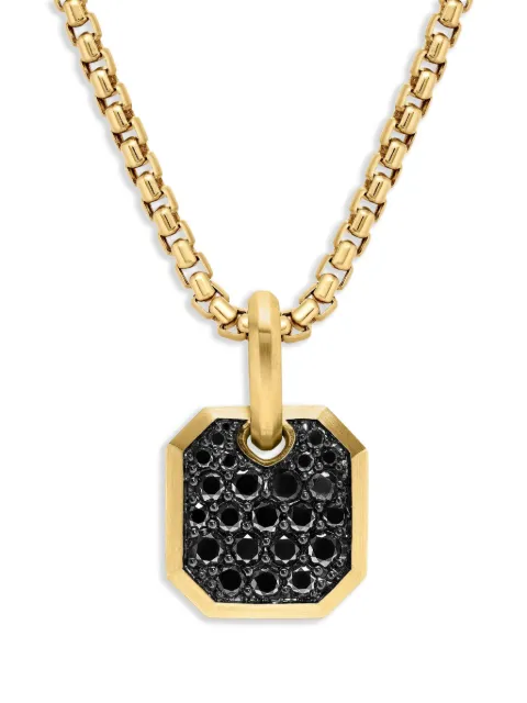 David Yurman 18kt yellow gold Roman diamond amulet (15mm) Gold D25168M88ABD