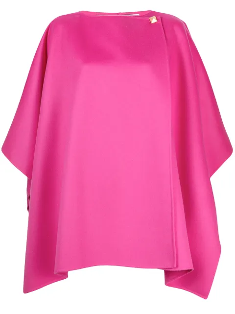 Valentino Garavani draped button cape Pink BCG23515E