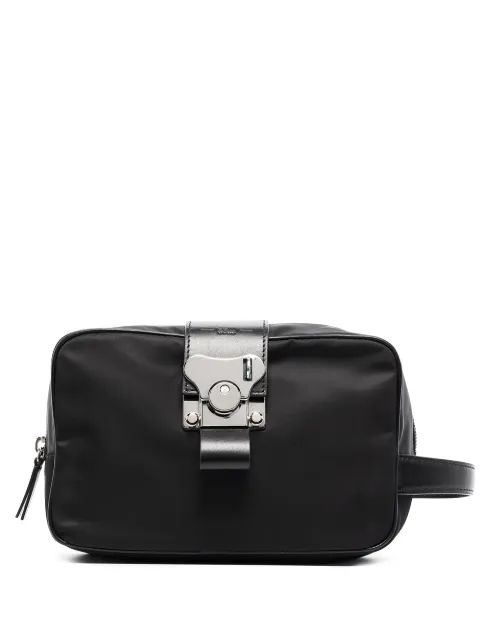 FPM Milano leather-trim wash bag Black A2128302919