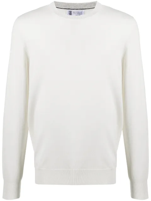 Brunello Cucinelli crew-neck cashmere sweater White M2200100