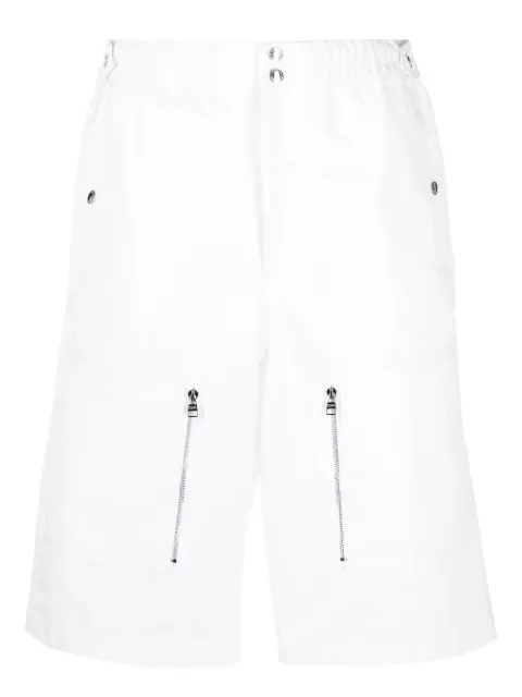 Alexander McQueen multi-pocket Bermuda shorts White 649860QQS29