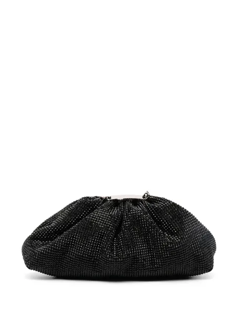 Philipp Plein crystal-embellished clutch bag Black PAAAWBB0550PCO058N