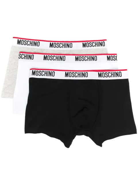 Moschino branded boxers (set of three) White A13954300