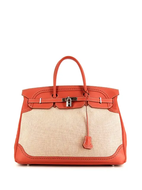 Hermès Pre-Owned 2013 Birkin Ghillies 40cm handbag Neutrals 371445