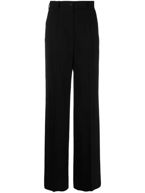 Dolce & Gabbana high-waisted wide-leg trousers Black FTBQZTFUBAJ