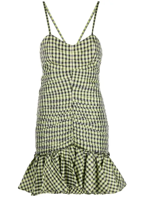 Philosophy Di Lorenzo Serafini gingham check print minidress Yellow A04342136