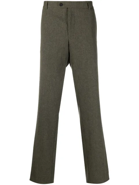 Walter Van Beirendonck Pre-Owned Sharp straight-leg trousers Green 2009