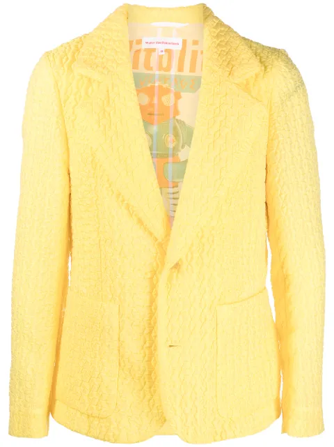 Walter Van Beirendonck Pre-Owned Box GO45 blazer Yellow 1007